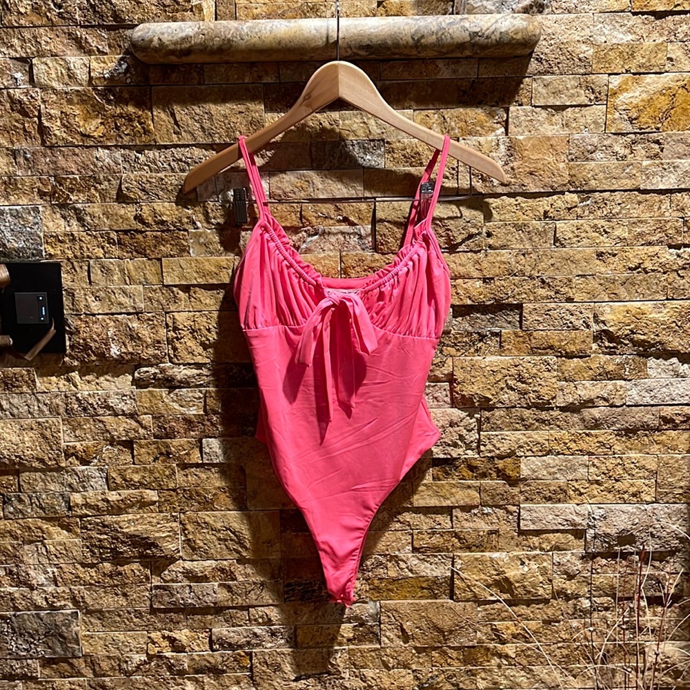 Pink Ruffle Bodysuit